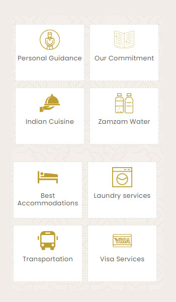 Our Umrah or Hajj packages price are inclusive of all kind of amnesties